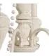 Lámpara Techo Crema Rozado 53x53x48,50 - Lámpara de techo de estilo clásico araña color crema de 6 bombillas de vela, realizada en hierro y perlitas de DMVoltaje: 220 -240vTipo de bombilla: e14Bombillas: 6 x 40w bombilla no - 119,00 €