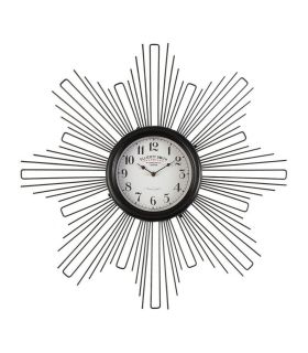 Reloj Pared Estrella Metal Negro 68x6.5x68 - Reloj de pared estrella de metal color negro con minutero blanco.✓ Material: metal, mdf.✓ Color: negro, blanco.✓ Altura: 68 cm.✓ Fondo: 6,5 cm. ✓ Ancho: 68 cm.✓ Peso: 1,9 kg.Referencia: 19023 - 39,00 €