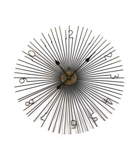 Reloj Pared Redondo Naaman Metal Negro Dorado 69x4x69 - Reloj de pared redondo de metal color negro y dorado.✓ Material: metal.✓ Color: negro, dorado.✓ Altura: 69 cm.✓ Fondo: 4 cm.✓ Ancho: 69 cm.✓ Peso: 2 kg.Referencia: 19021 - 69,00 €