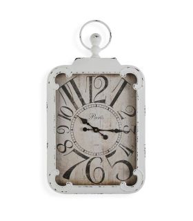 Reloj Pared Ramlaf Cuadrado Blanco Metal 40x6.5x74 - Reloj de pared cuadrado color blanco de metal.✓ Material: metal.✓ Color: blanco.✓ Altura: 74 cm.✓ Ancho: 40 cm.✓ Profundidad: 6,5 cm.✓ Peso: 1,77 kg.Referencia: 19083 - 65,00 €