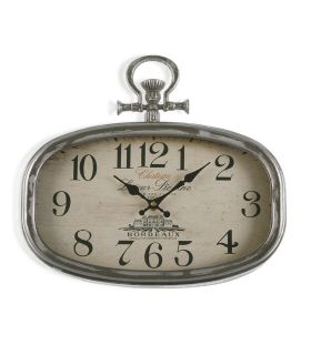 Reloj Pared Joao Ovalado Plateado 32.5cx6x35 - Reloj de pared ovalado de metal con marco color plateado y fondo blanco.✓ Material: metal.✓ Color: plata, blanco.✓ Altura: 32 cm.✓ Ancho: 32,5 cm.✓ Profundidad: 5 cm.✓ Peso: 1,77 kg.Referencia: 19074 - 35,00 €